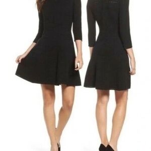 Eliza J Black Knit Dress, Size M